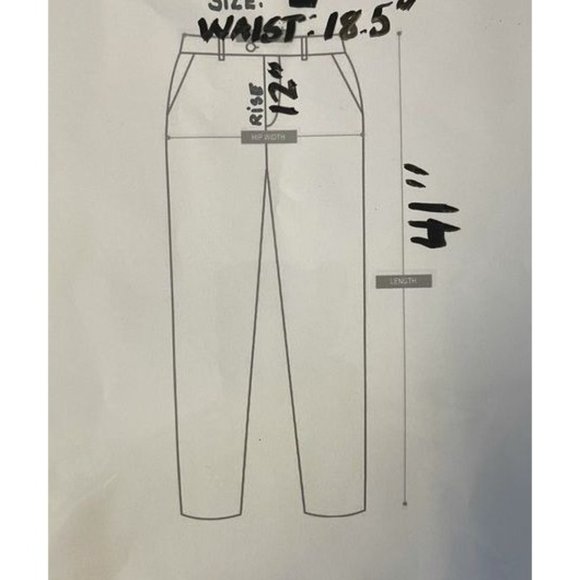 Drawstring Mountain Ombre Landscape Casual Pants Sz L - Picture 6 of 6